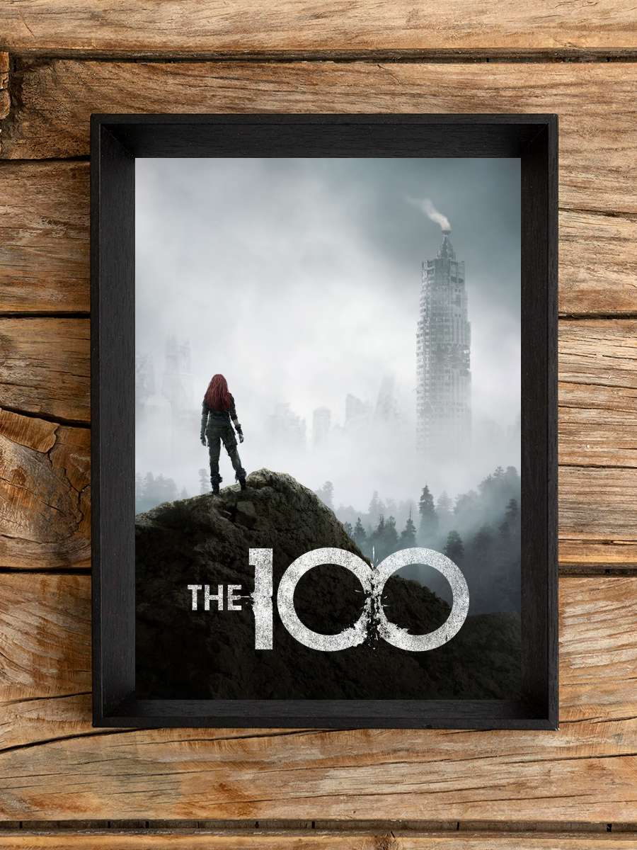 The 100 Dizi Tablo Siyah Çerçeveli Dizi Poster Duvar Tablo