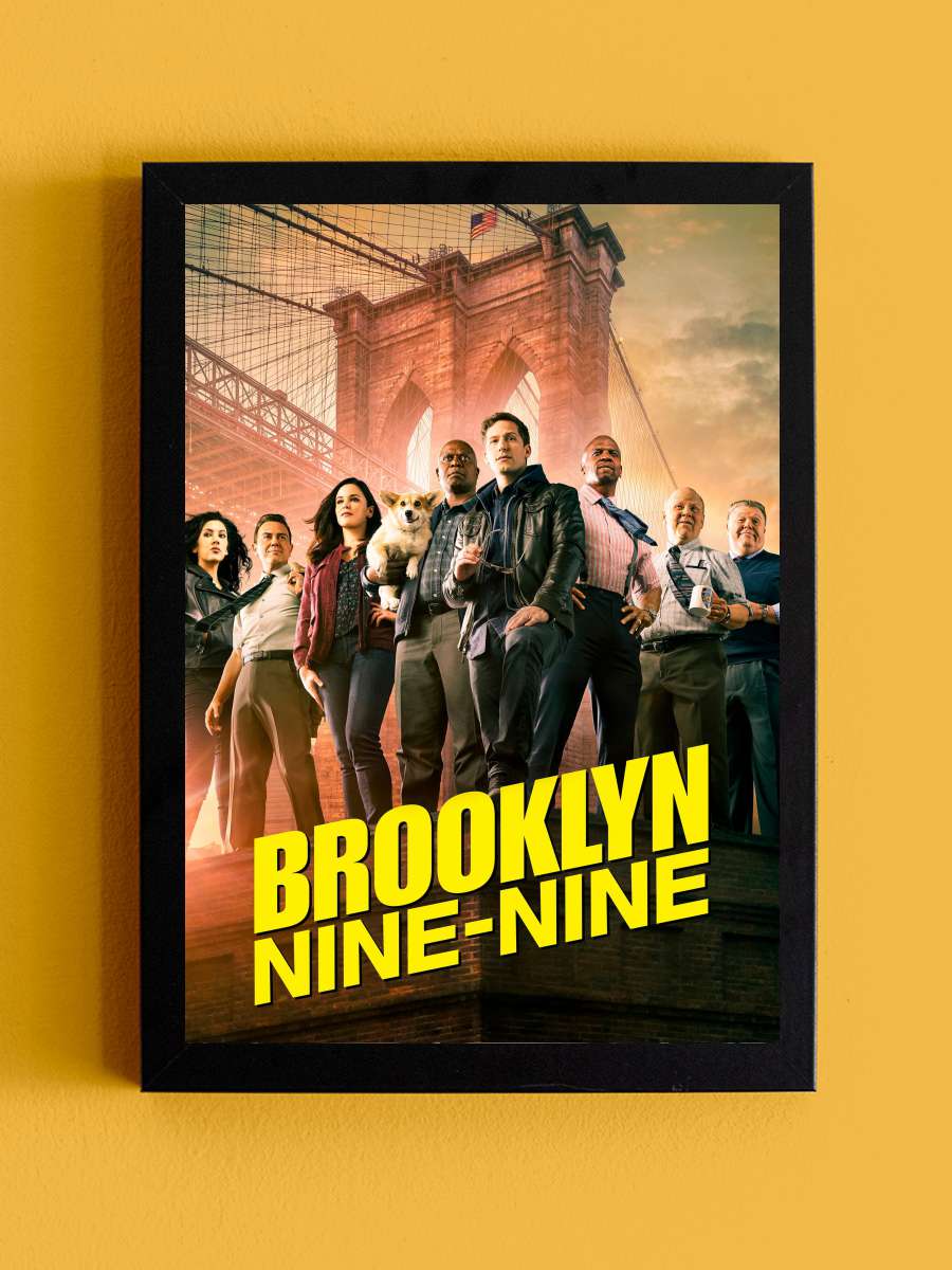 Brooklyn Nine-Nine Dizi Tablo Siyah Çerçeveli Dizi Poster Duvar Tablo