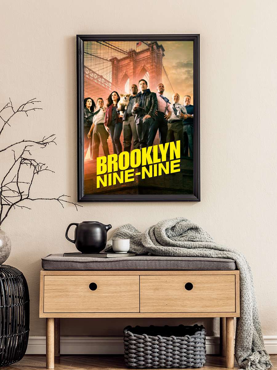 Brooklyn Nine-Nine Dizi Tablo Siyah Çerçeveli Dizi Poster Duvar Tablo