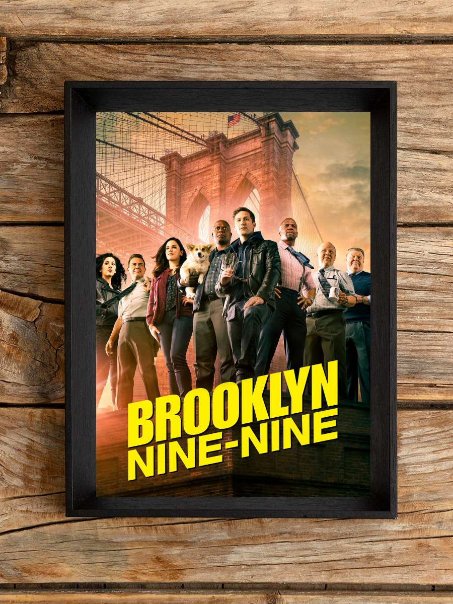 Brooklyn Nine-Nine Dizi Tablo Siyah Çerçeveli Dizi Poster Duvar Tablo