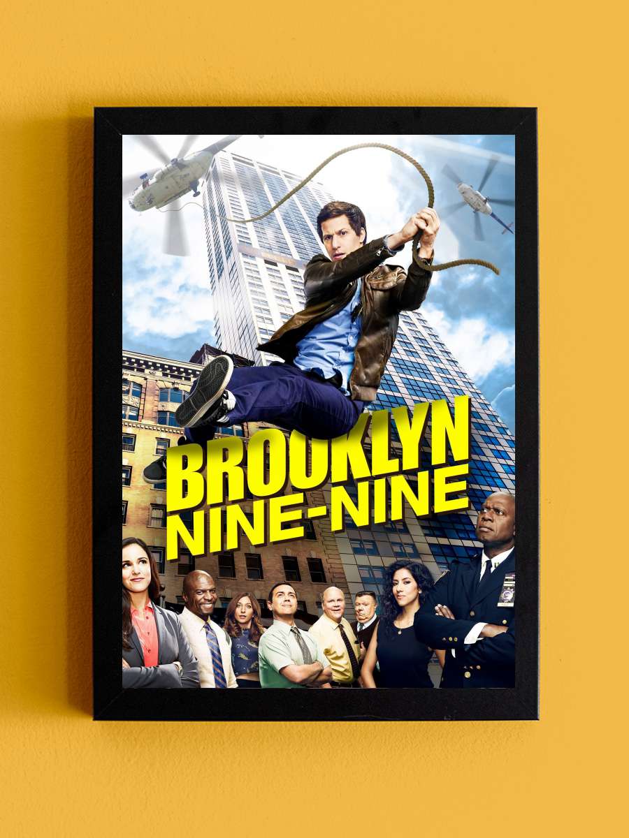 Brooklyn Nine-Nine Dizi Tablo Siyah Çerçeveli Dizi Poster Duvar Tablo