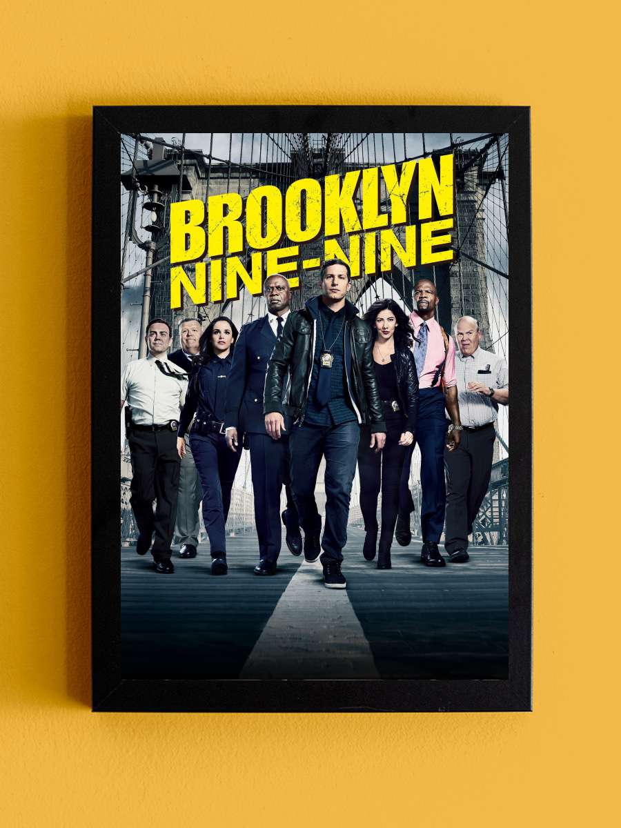 Brooklyn Nine-Nine Dizi Tablo Siyah Çerçeveli Dizi Poster Duvar Tablo