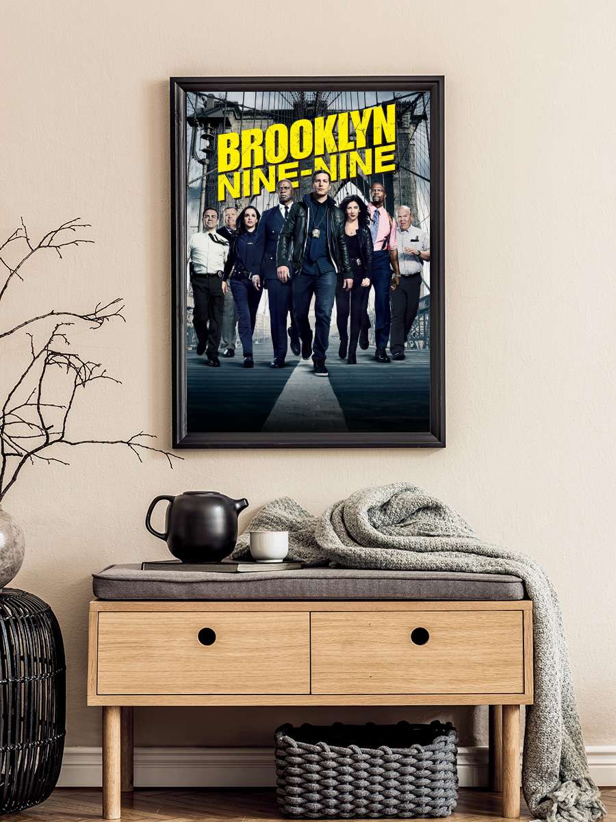 Brooklyn Nine-Nine Dizi Tablo Siyah Çerçeveli Dizi Poster Duvar Tablo