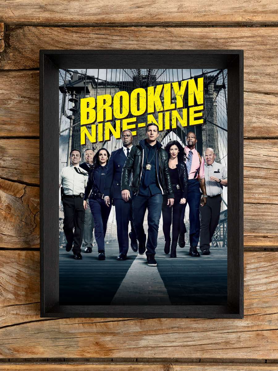 Brooklyn Nine-Nine Dizi Tablo Siyah Çerçeveli Dizi Poster Duvar Tablo