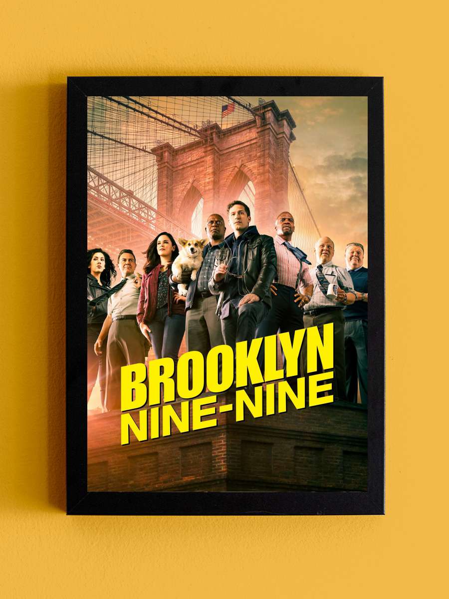 Brooklyn Nine-Nine Dizi Tablo Siyah Çerçeveli Dizi Poster Duvar Tablo