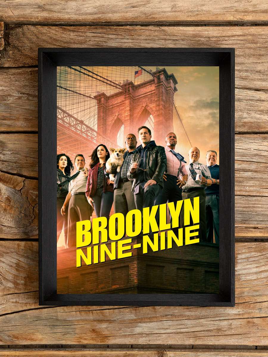 Brooklyn Nine-Nine Dizi Tablo Siyah Çerçeveli Dizi Poster Duvar Tablo