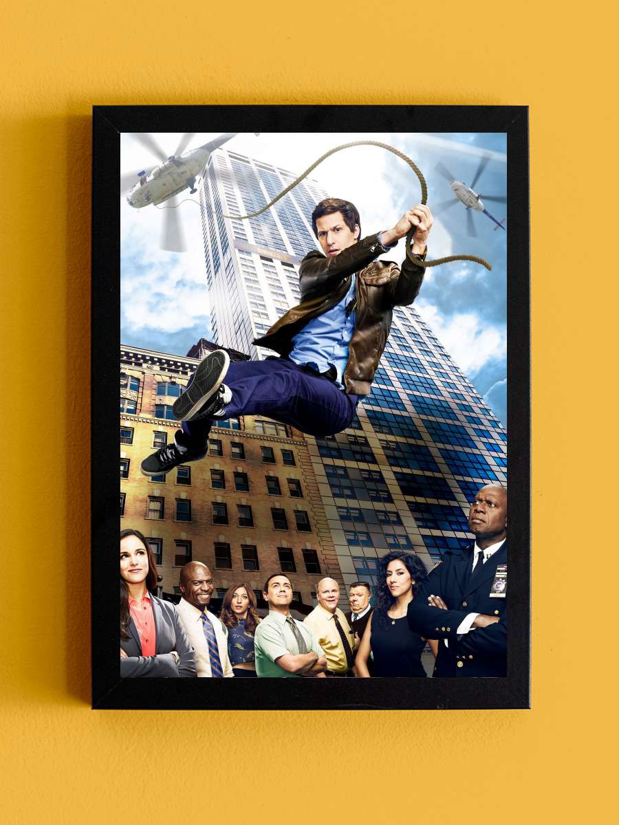 Brooklyn Nine-Nine Dizi Tablo Siyah Çerçeveli Dizi Poster Duvar Tablo