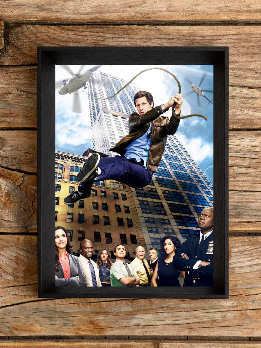 Brooklyn Nine-Nine Dizi Tablo Siyah Çerçeveli Dizi Poster Duvar Tablo