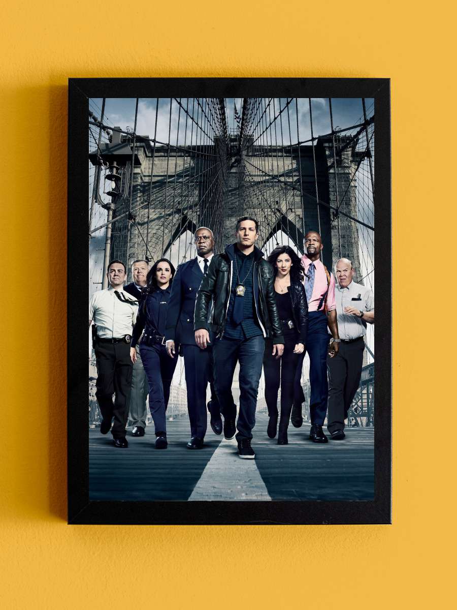 Brooklyn Nine-Nine Dizi Tablo Siyah Çerçeveli Dizi Poster Duvar Tablo