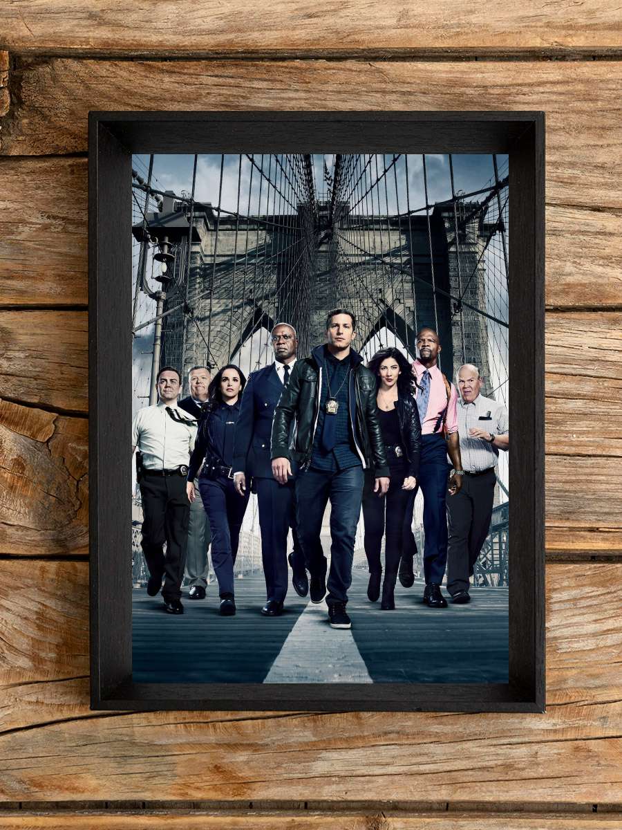 Brooklyn Nine-Nine Dizi Tablo Siyah Çerçeveli Dizi Poster Duvar Tablo