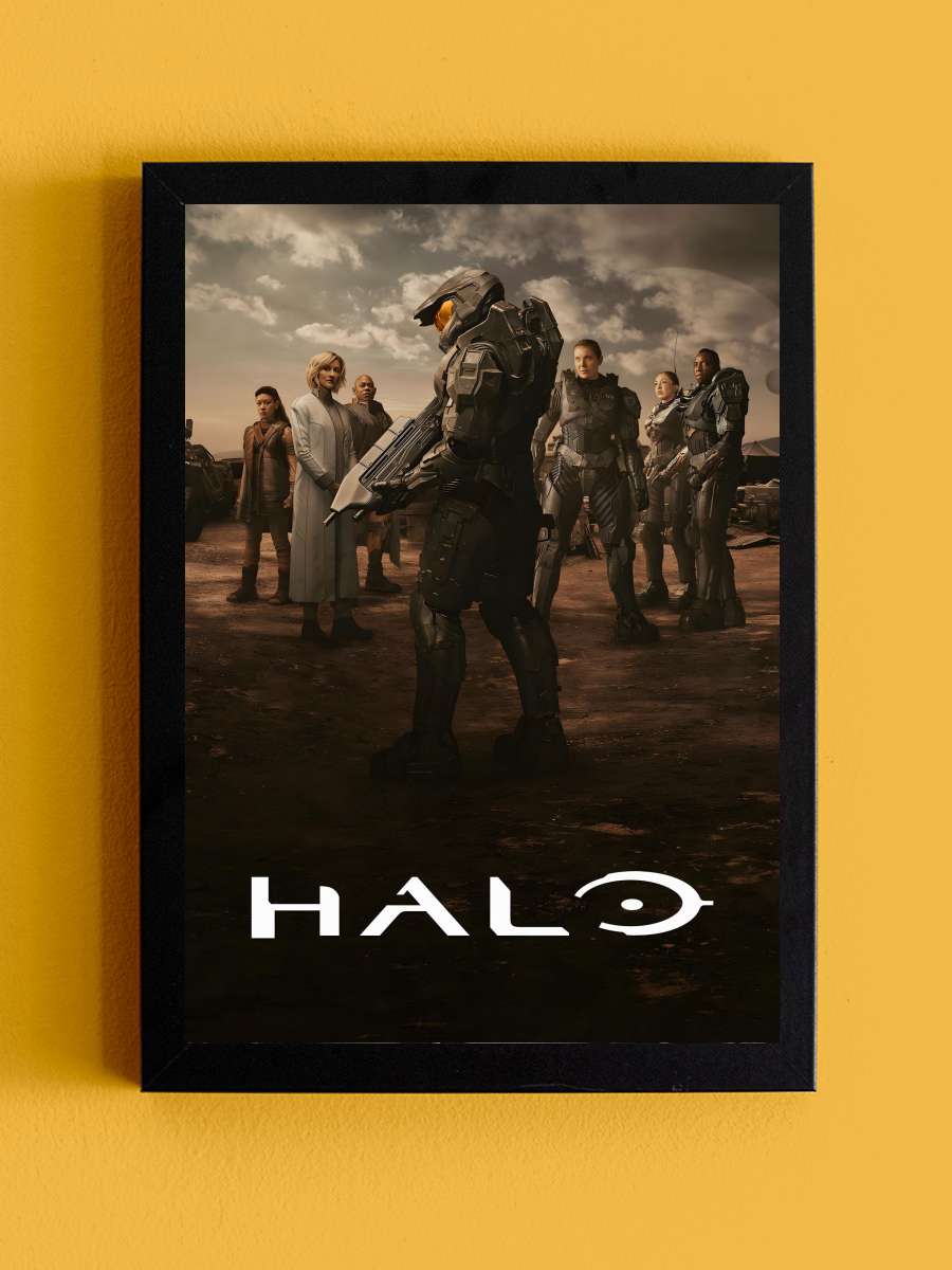 Halo Dizi Tablo Siyah Çerçeveli Dizi Poster Duvar Tablo