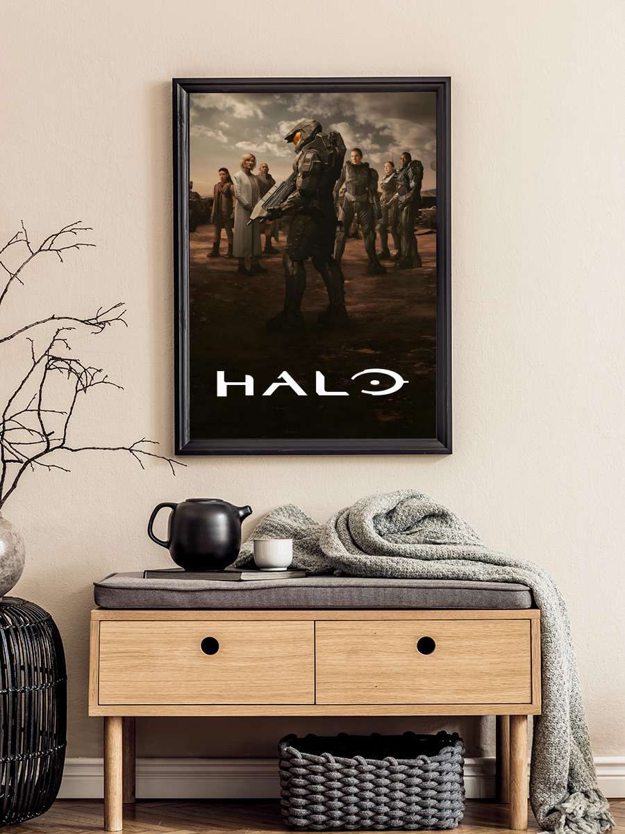 Halo Dizi Tablo Siyah Çerçeveli Dizi Poster Duvar Tablo