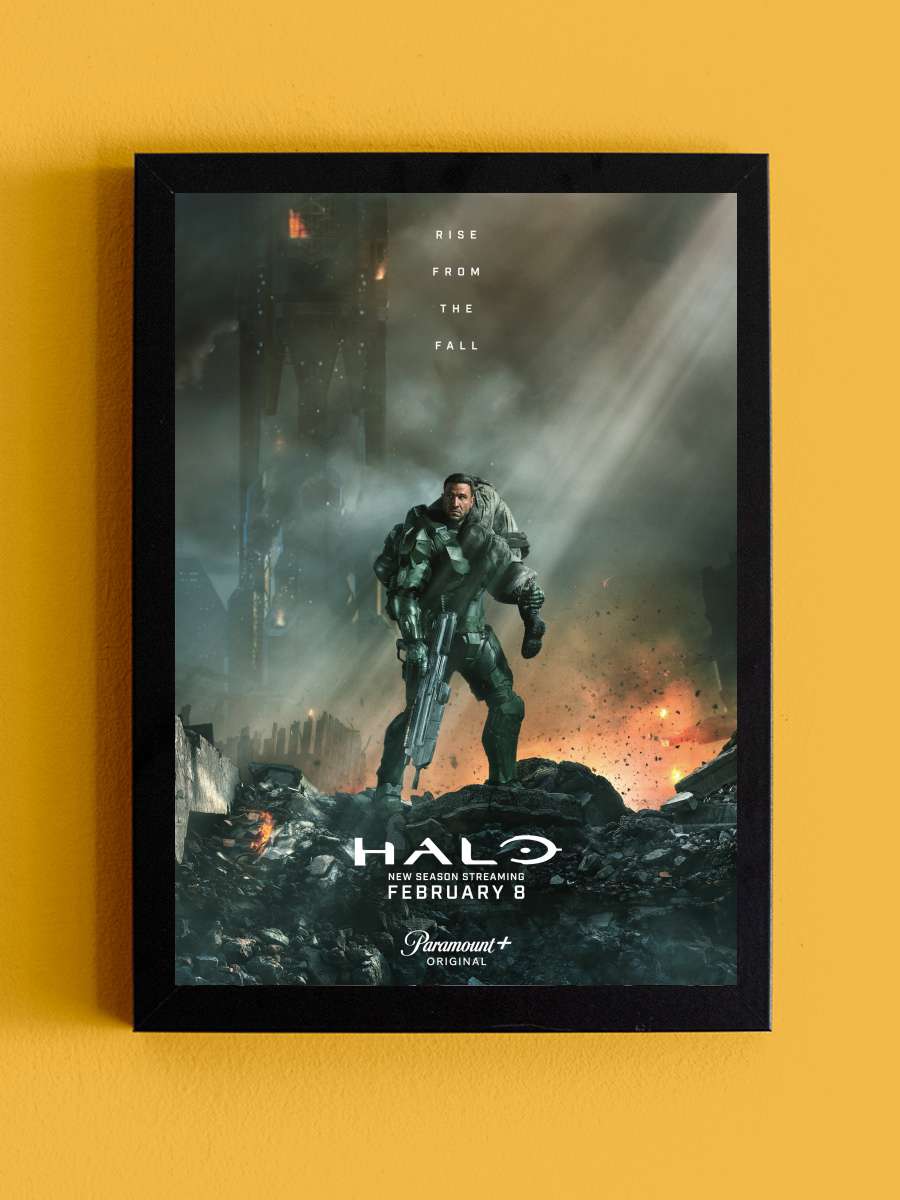 Halo Dizi Tablo Siyah Çerçeveli Dizi Poster Duvar Tablo