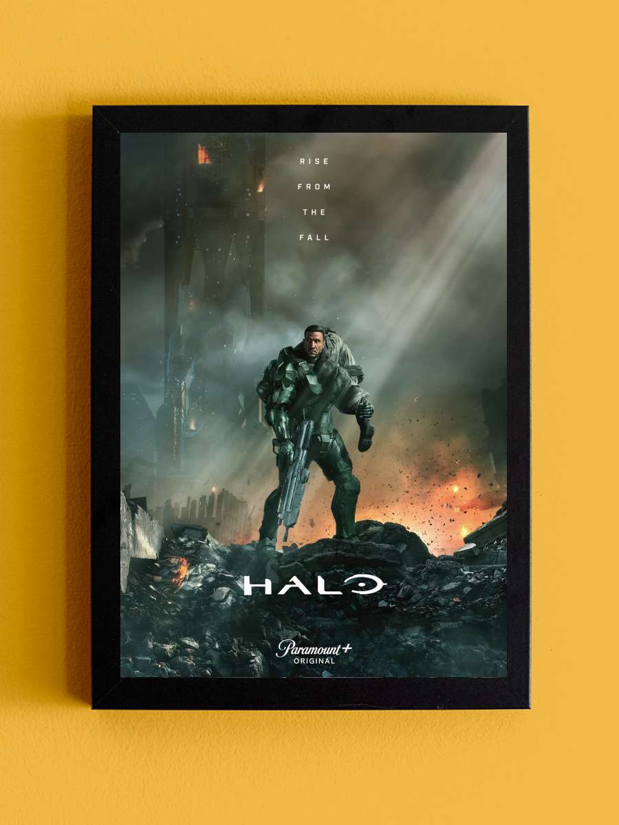 Halo Dizi Tablo Siyah Çerçeveli Dizi Poster Duvar Tablo