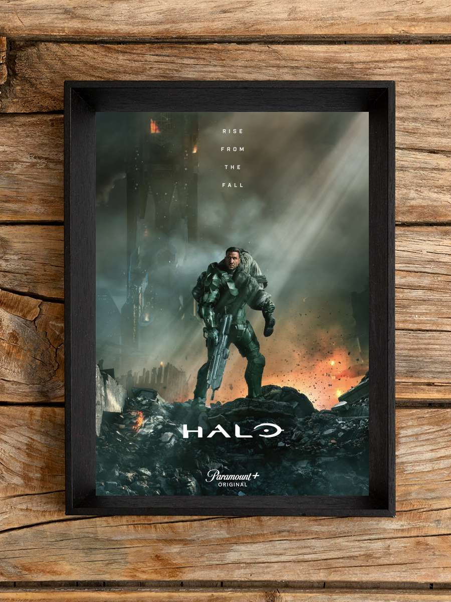 Halo Dizi Tablo Siyah Çerçeveli Dizi Poster Duvar Tablo