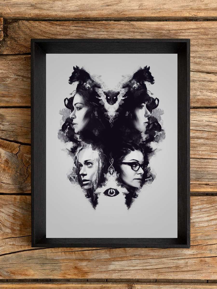 Orphan Black Dizi Tablo Siyah Çerçeveli Dizi Poster Duvar Tablo