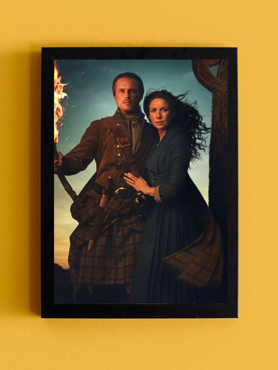 Outlander Dizi Tablo Siyah Çerçeveli Dizi Poster Duvar Tablo