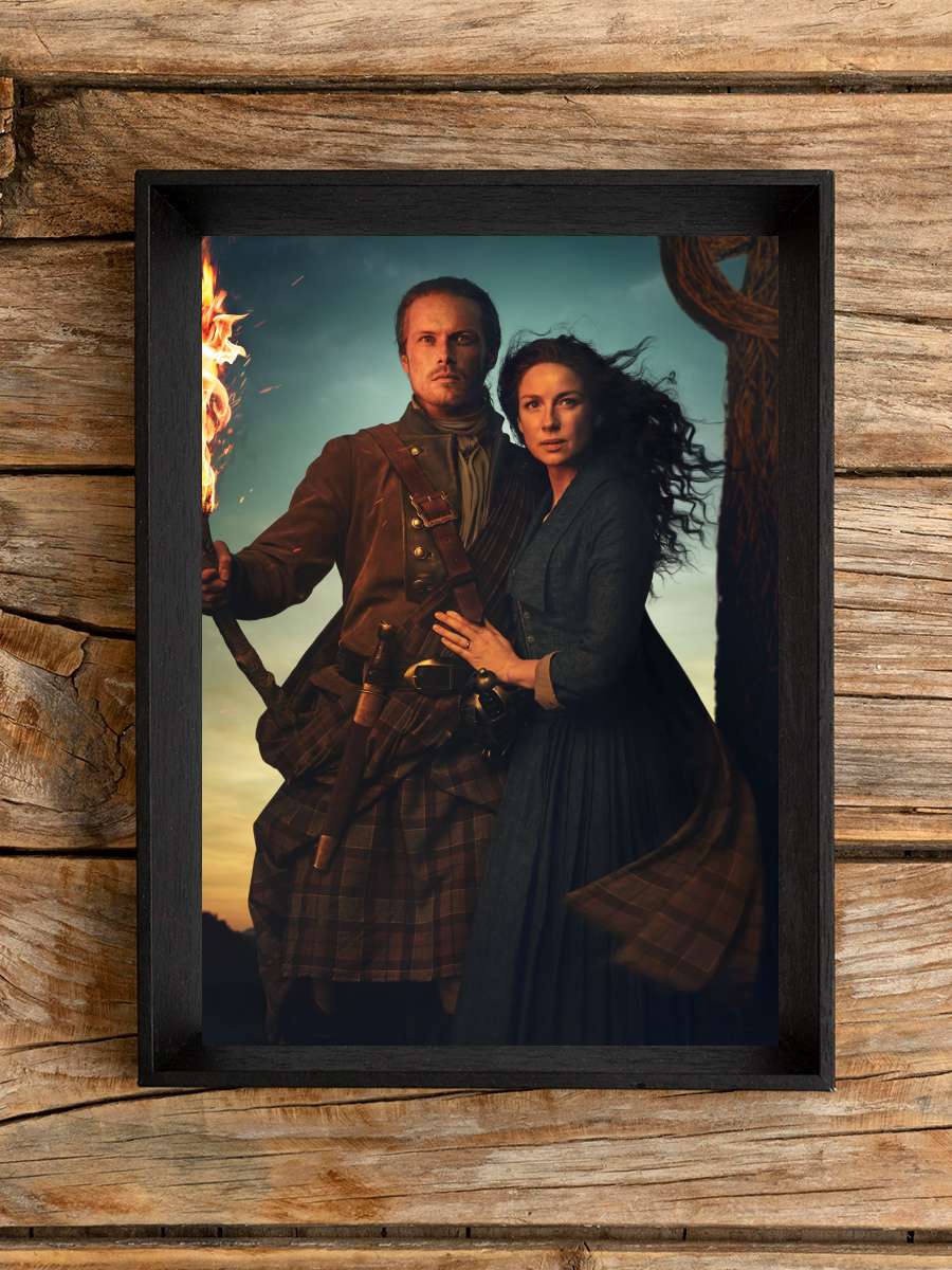 Outlander Dizi Tablo Siyah Çerçeveli Dizi Poster Duvar Tablo