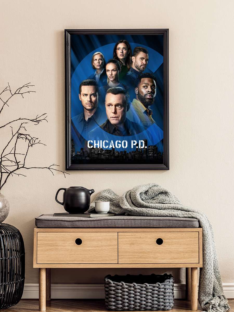 Chicago P.D. Dizi Tablo Siyah Çerçeveli Dizi Poster Duvar Tablo