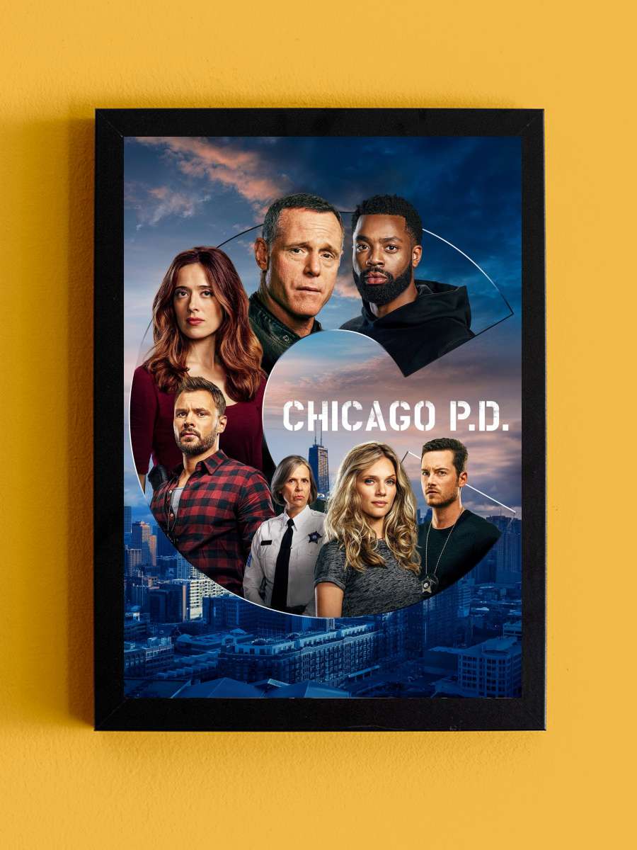 Chicago P.D. Dizi Tablo Siyah Çerçeveli Dizi Poster Duvar Tablo