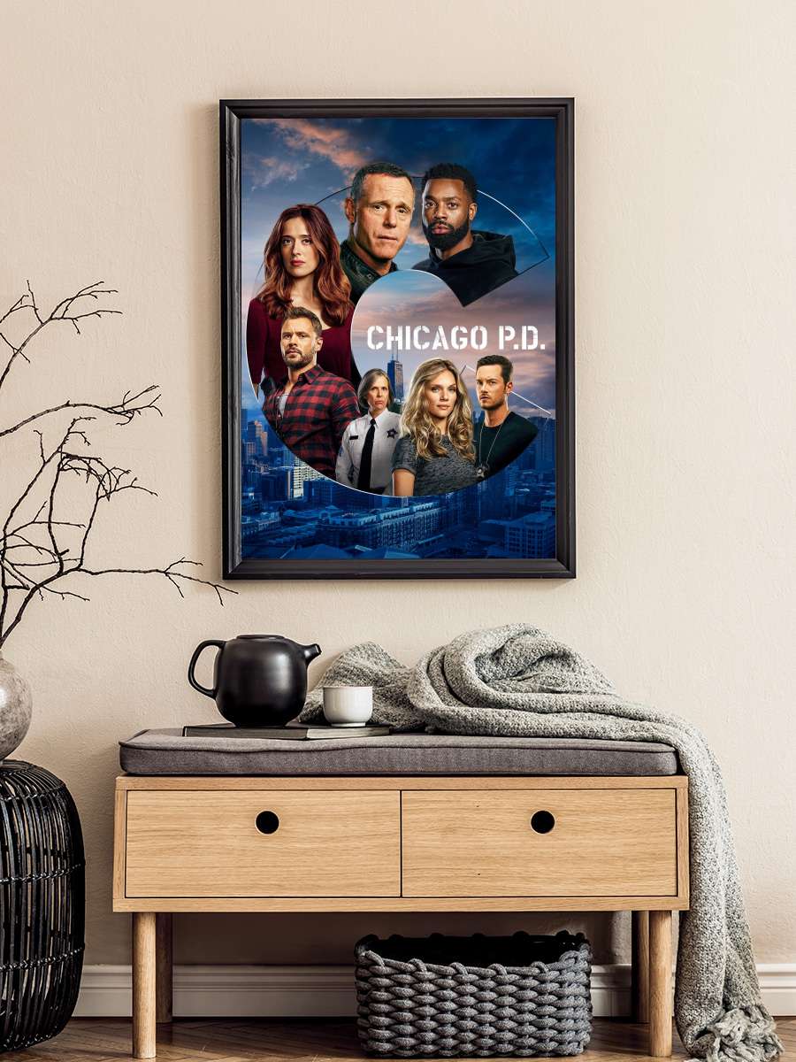 Chicago P.D. Dizi Tablo Siyah Çerçeveli Dizi Poster Duvar Tablo