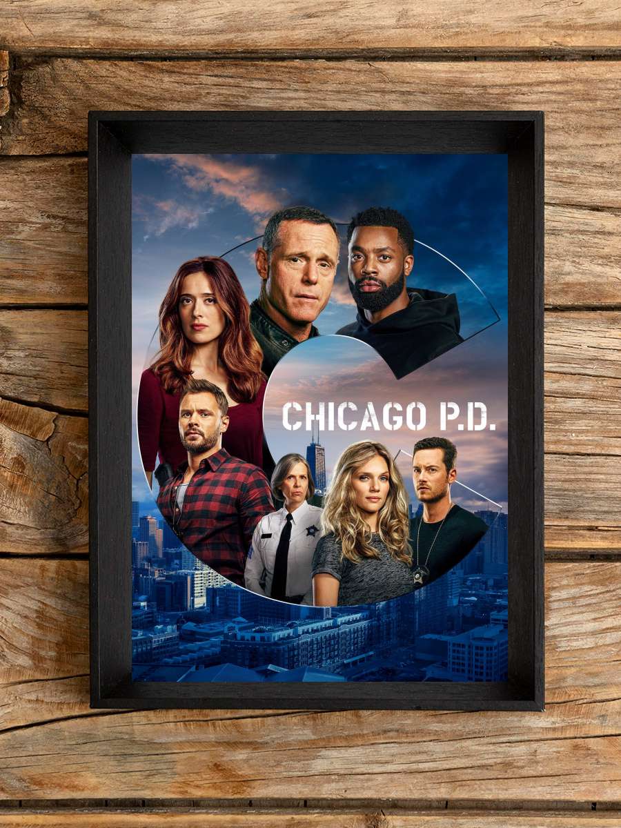 Chicago P.D. Dizi Tablo Siyah Çerçeveli Dizi Poster Duvar Tablo