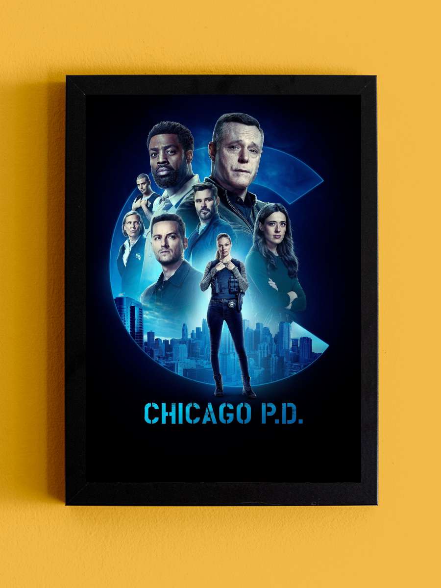 Chicago P.D. Dizi Tablo Siyah Çerçeveli Dizi Poster Duvar Tablo