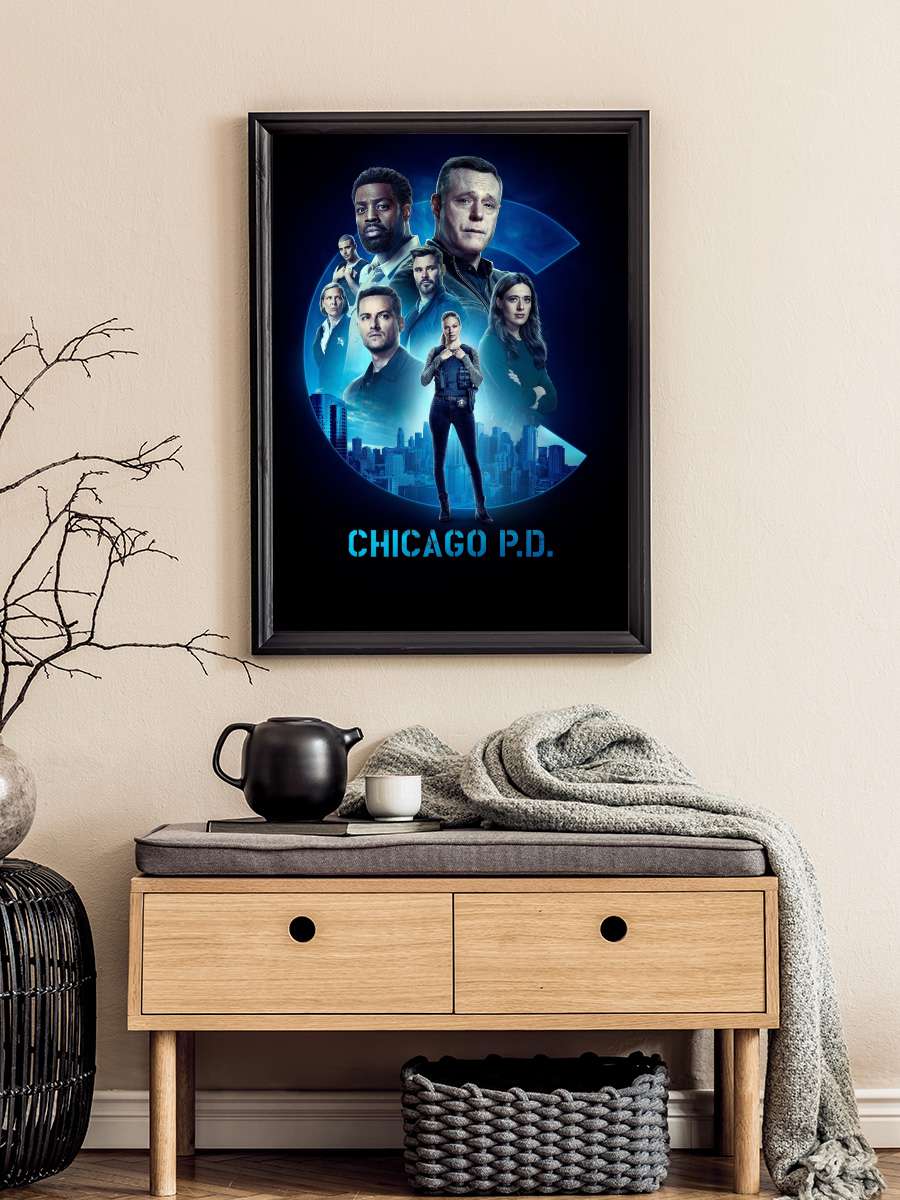 Chicago P.D. Dizi Tablo Siyah Çerçeveli Dizi Poster Duvar Tablo