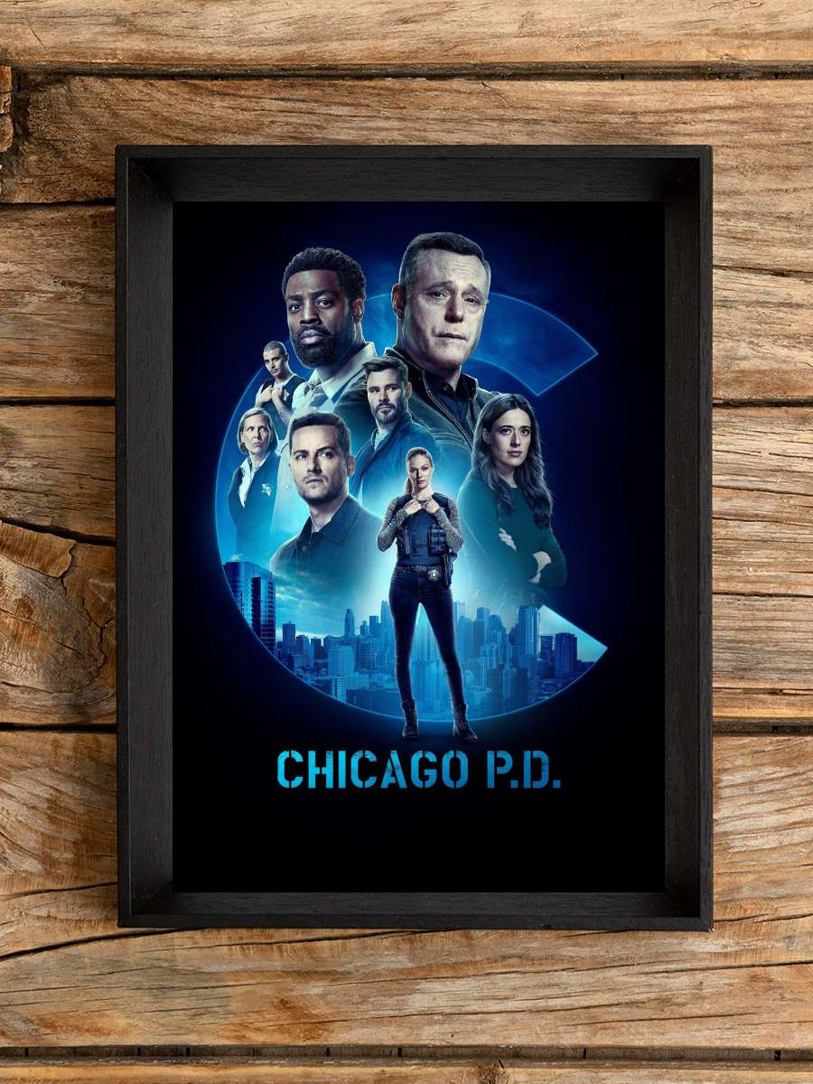 Chicago P.D. Dizi Tablo Siyah Çerçeveli Dizi Poster Duvar Tablo