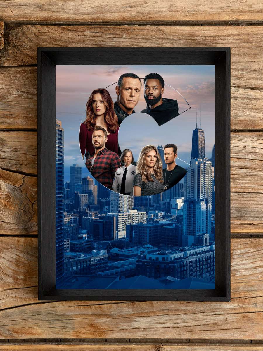 Chicago P.D. Dizi Tablo Siyah Çerçeveli Dizi Poster Duvar Tablo