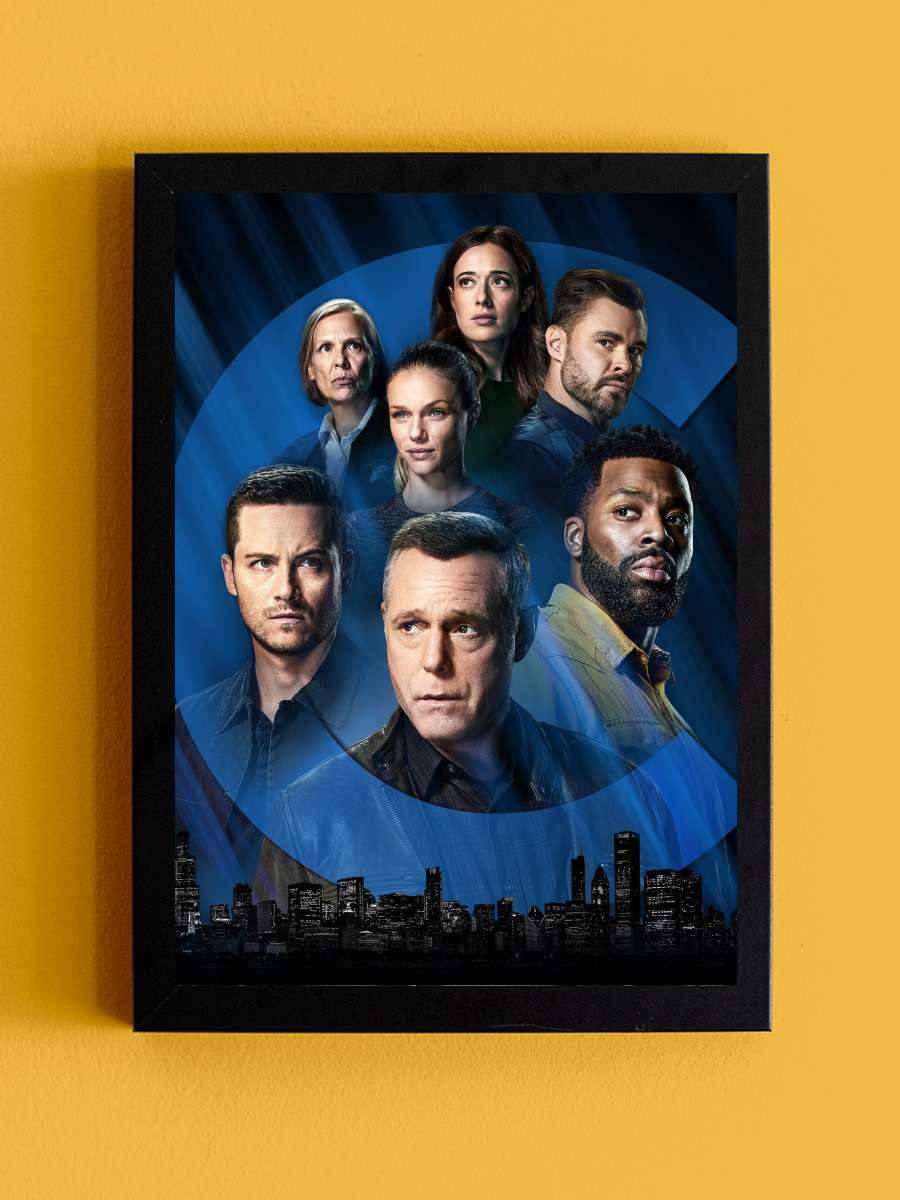 Chicago P.D. Dizi Tablo Siyah Çerçeveli Dizi Poster Duvar Tablo