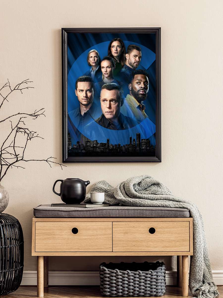 Chicago P.D. Dizi Tablo Siyah Çerçeveli Dizi Poster Duvar Tablo