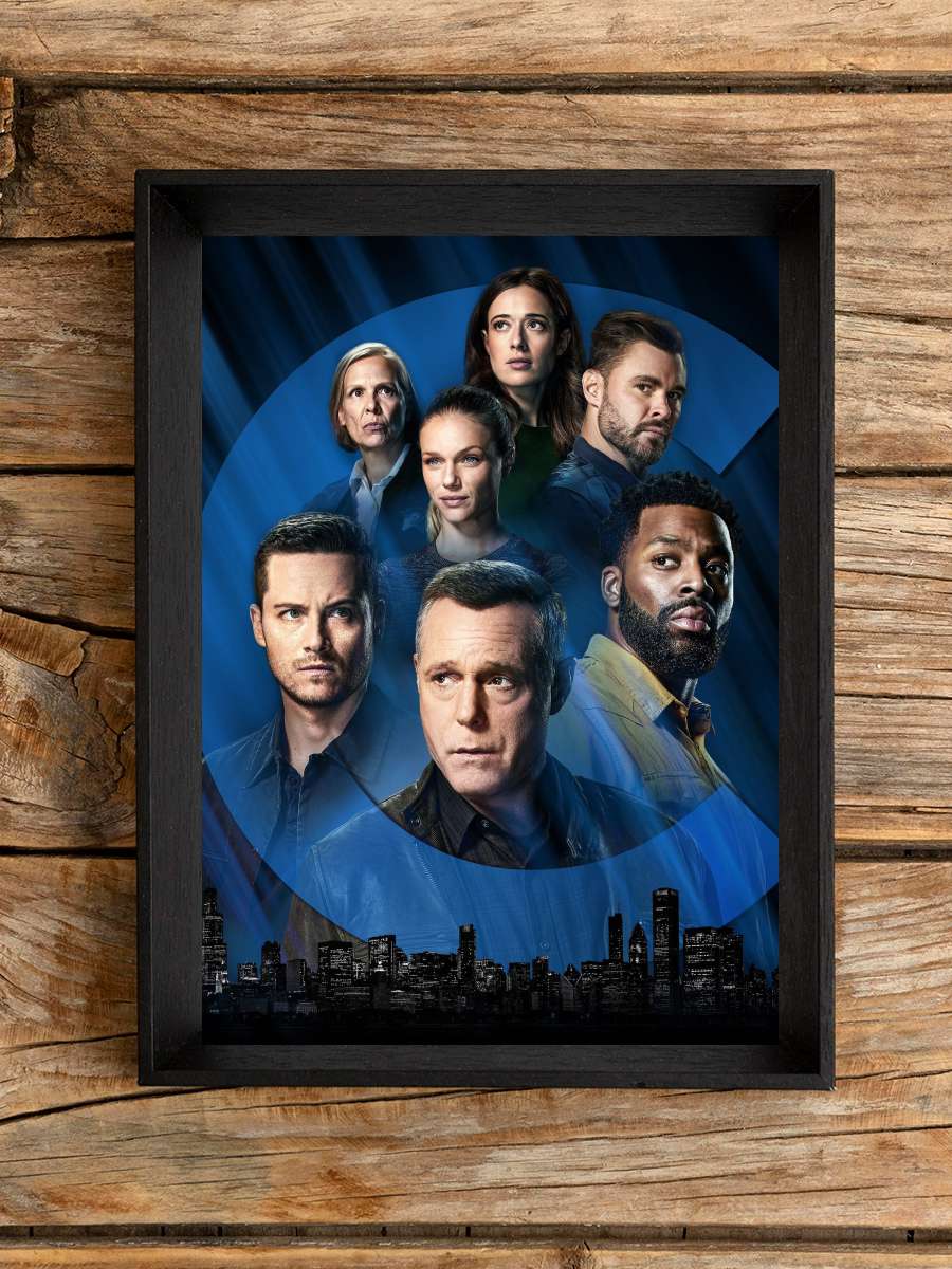 Chicago P.D. Dizi Tablo Siyah Çerçeveli Dizi Poster Duvar Tablo