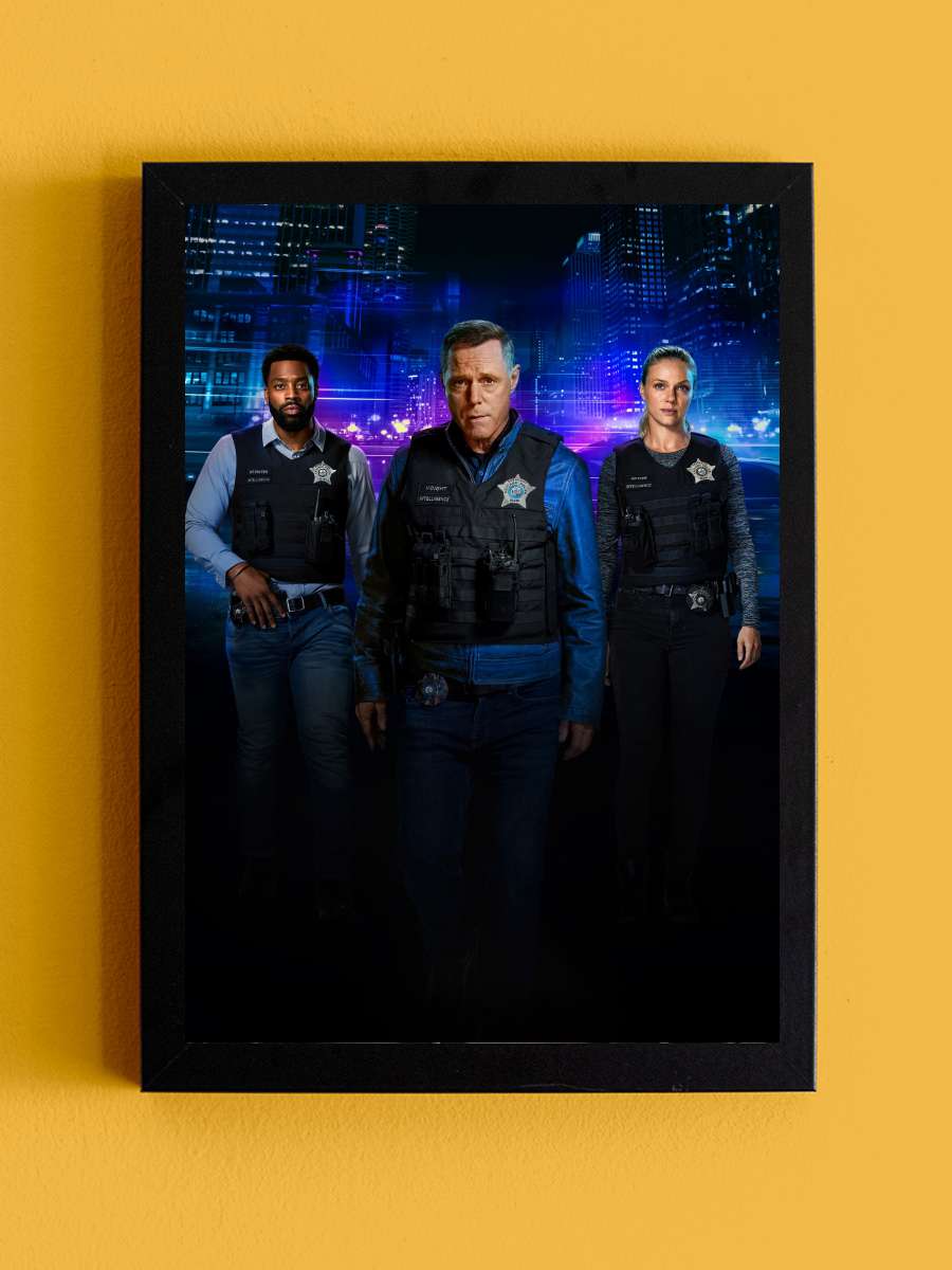 Chicago P.D. Dizi Tablo Siyah Çerçeveli Dizi Poster Duvar Tablo