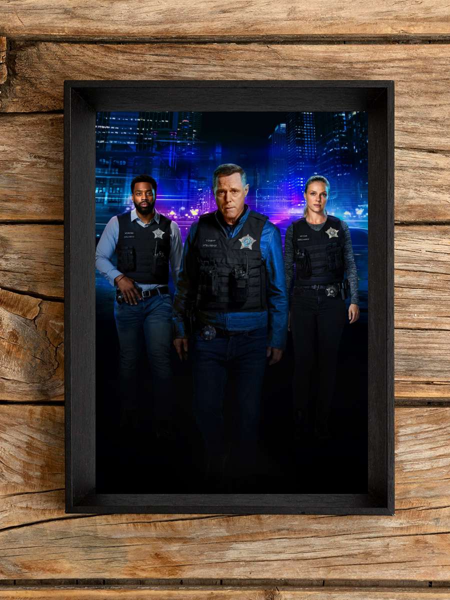 Chicago P.D. Dizi Tablo Siyah Çerçeveli Dizi Poster Duvar Tablo