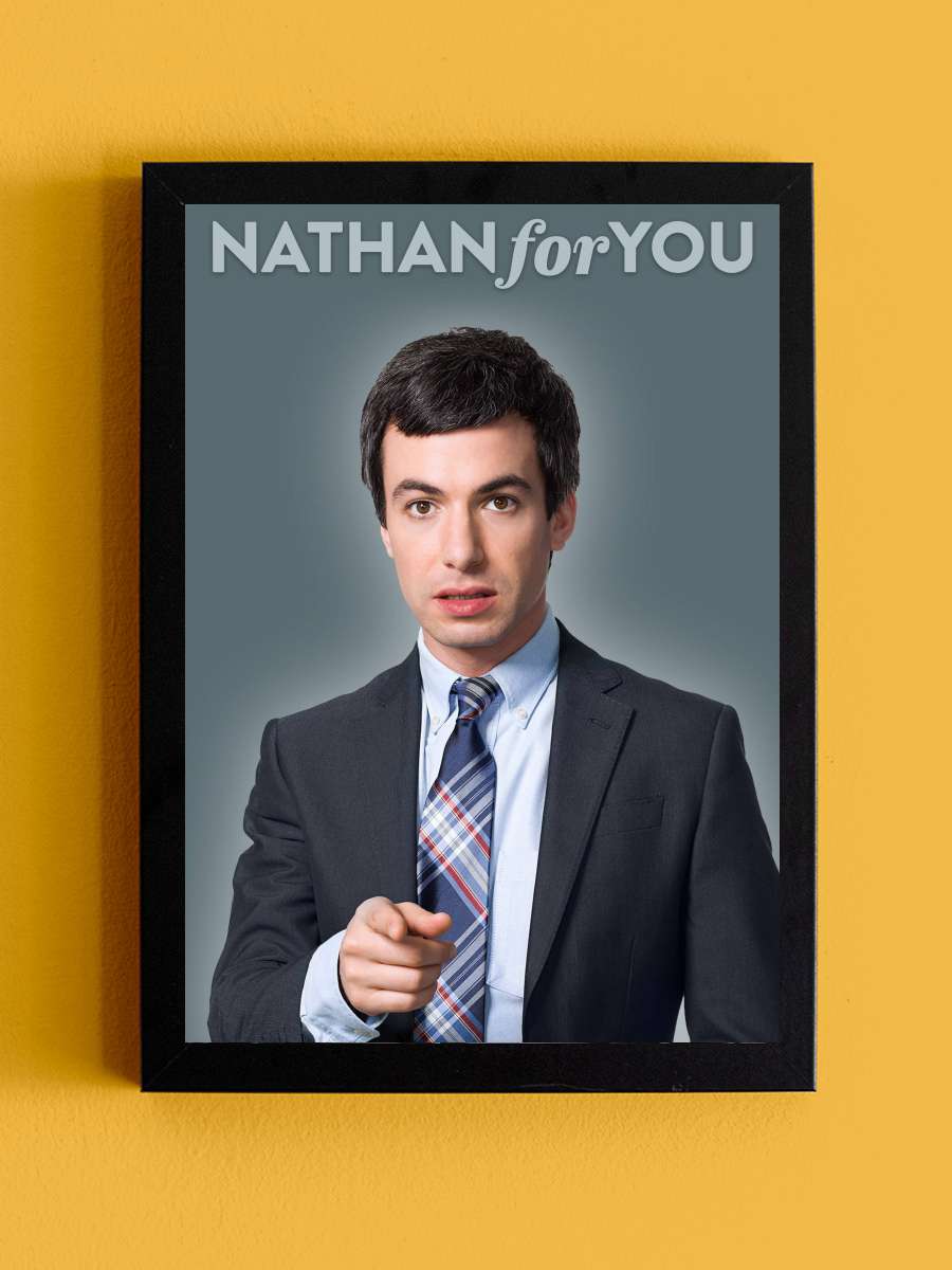 Nathan for You Dizi Tablo Siyah Çerçeveli Dizi Poster Duvar Tablo