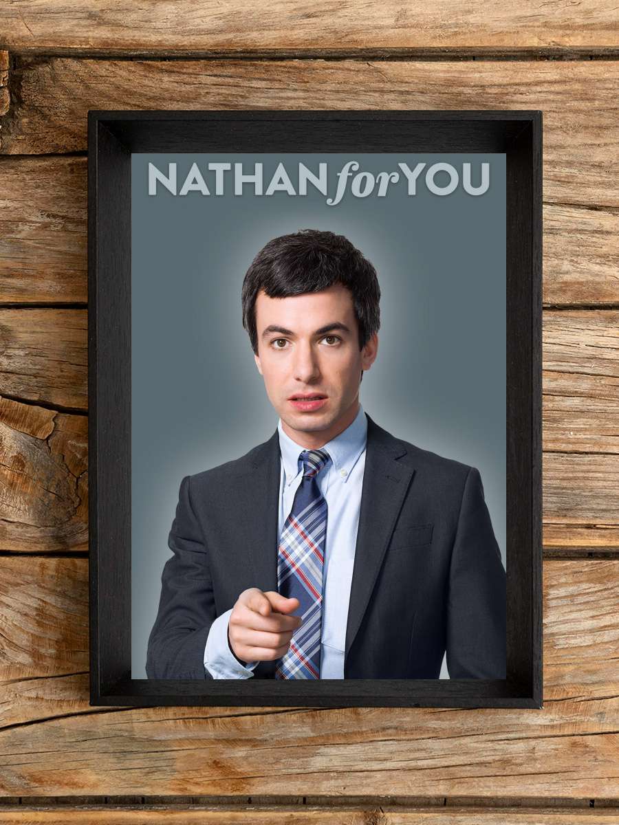 Nathan for You Dizi Tablo Siyah Çerçeveli Dizi Poster Duvar Tablo