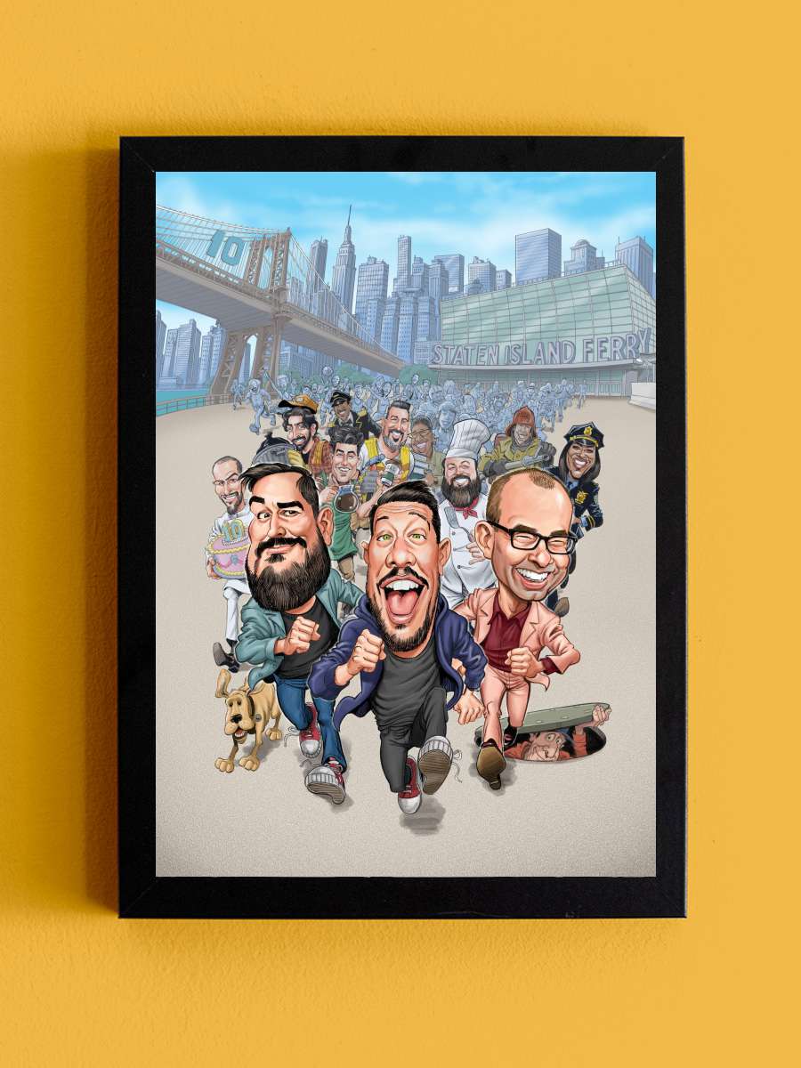 Impractical Jokers Dizi Tablo Siyah Çerçeveli Dizi Poster Duvar Tablo