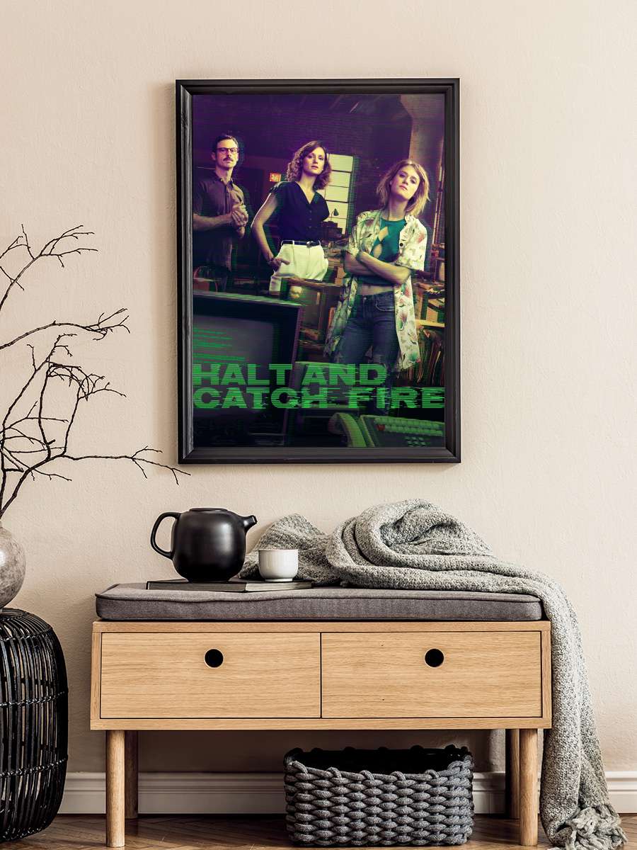 Halt and Catch Fire Dizi Tablo Siyah Çerçeveli Dizi Poster Duvar Tablo