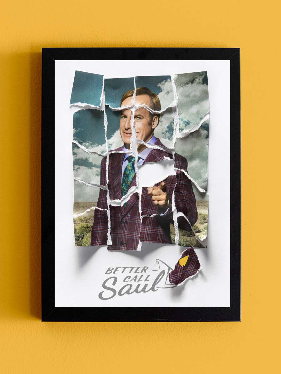 Better Call Saul Dizi Tablo Siyah Çerçeveli Dizi Poster Duvar Tablo