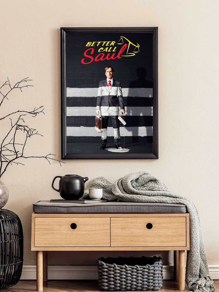 Better Call Saul Dizi Tablo Siyah Çerçeveli Dizi Poster Duvar Tablo