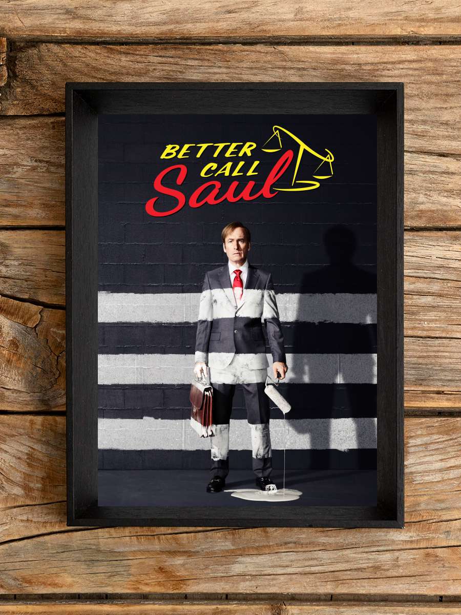 Better Call Saul Dizi Tablo Siyah Çerçeveli Dizi Poster Duvar Tablo