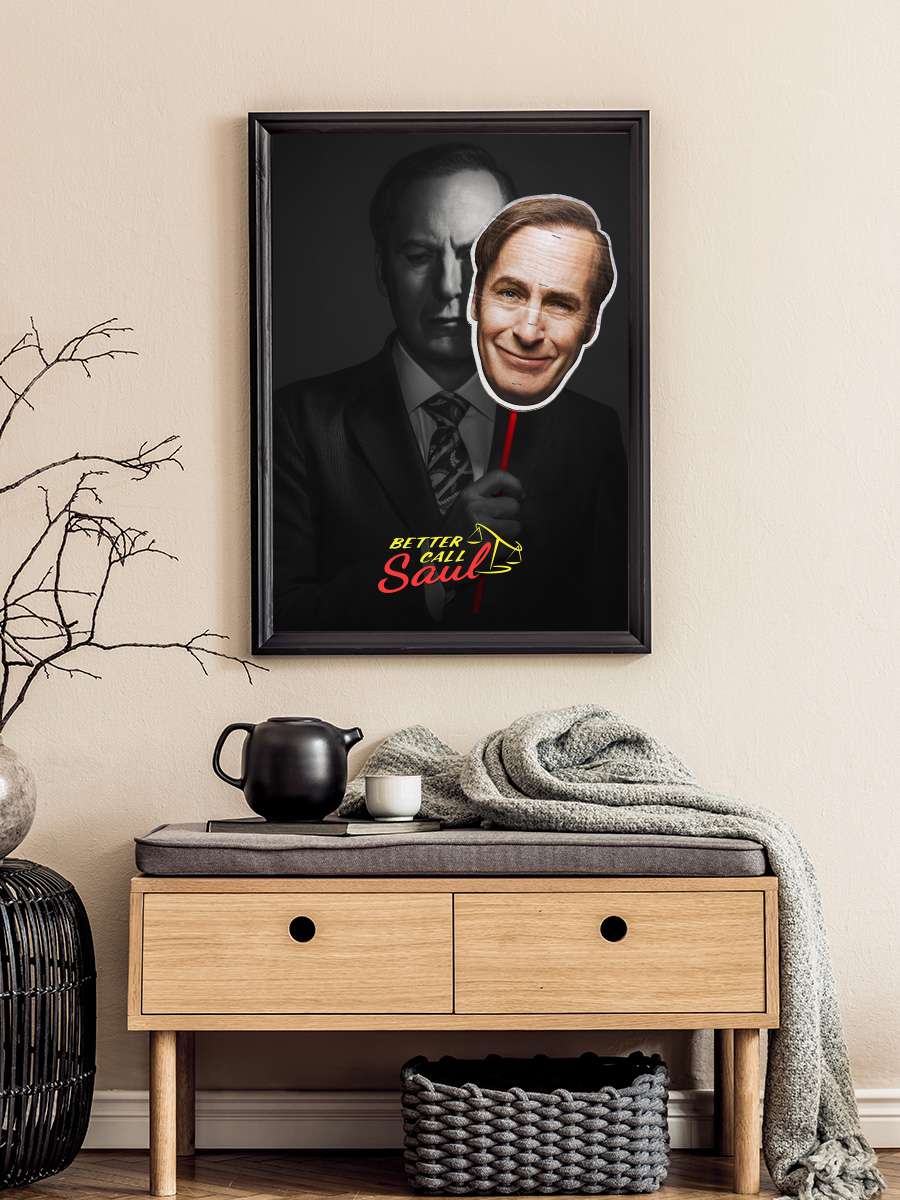 Better Call Saul Dizi Tablo Siyah Çerçeveli Dizi Poster Duvar Tablo