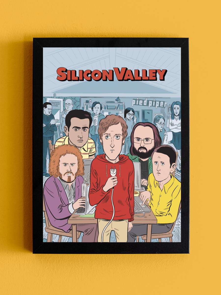 Silicon Valley Dizi Tablo Siyah Çerçeveli Dizi Poster Duvar Tablo