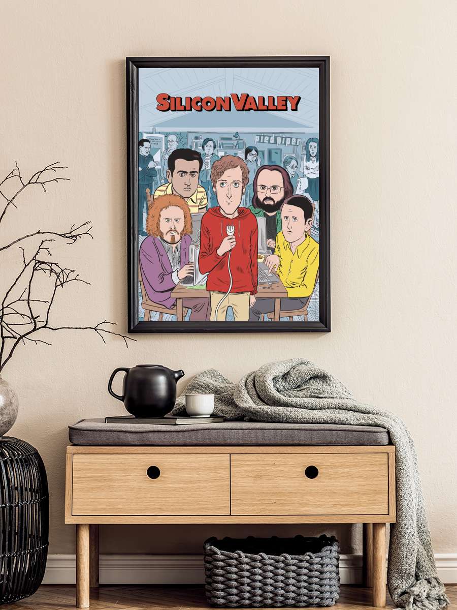 Silicon Valley Dizi Tablo Siyah Çerçeveli Dizi Poster Duvar Tablo