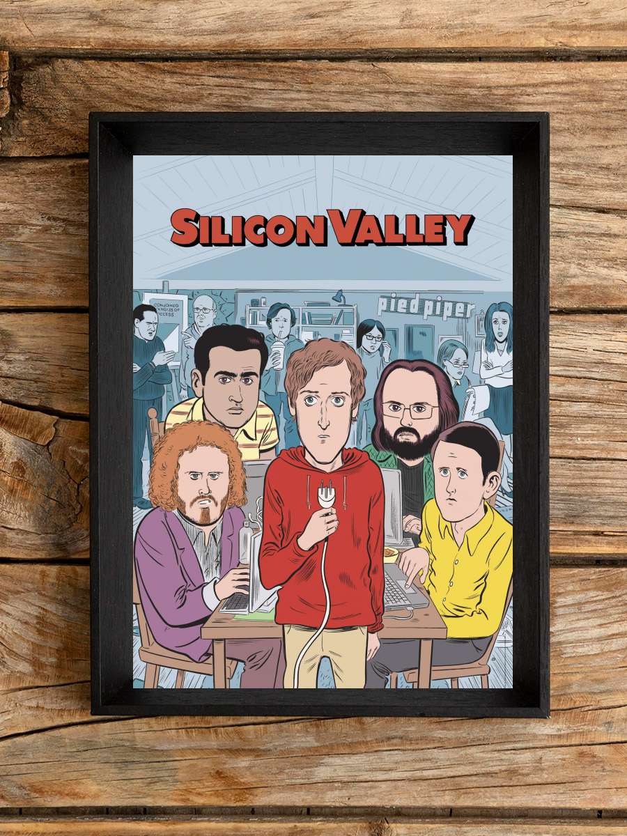 Silicon Valley Dizi Tablo Siyah Çerçeveli Dizi Poster Duvar Tablo