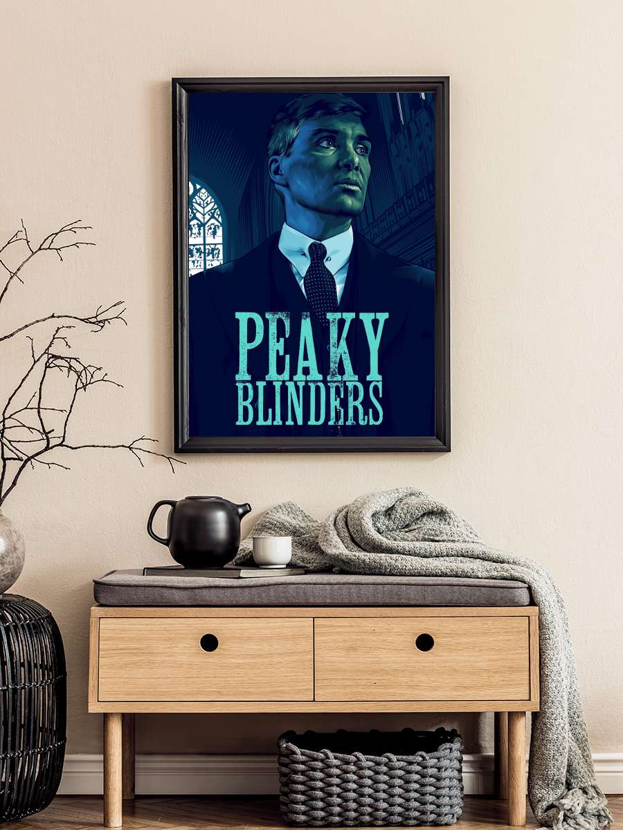 Peaky Blinders Dizi Tablo Siyah Çerçeveli Dizi Poster Duvar Tablo