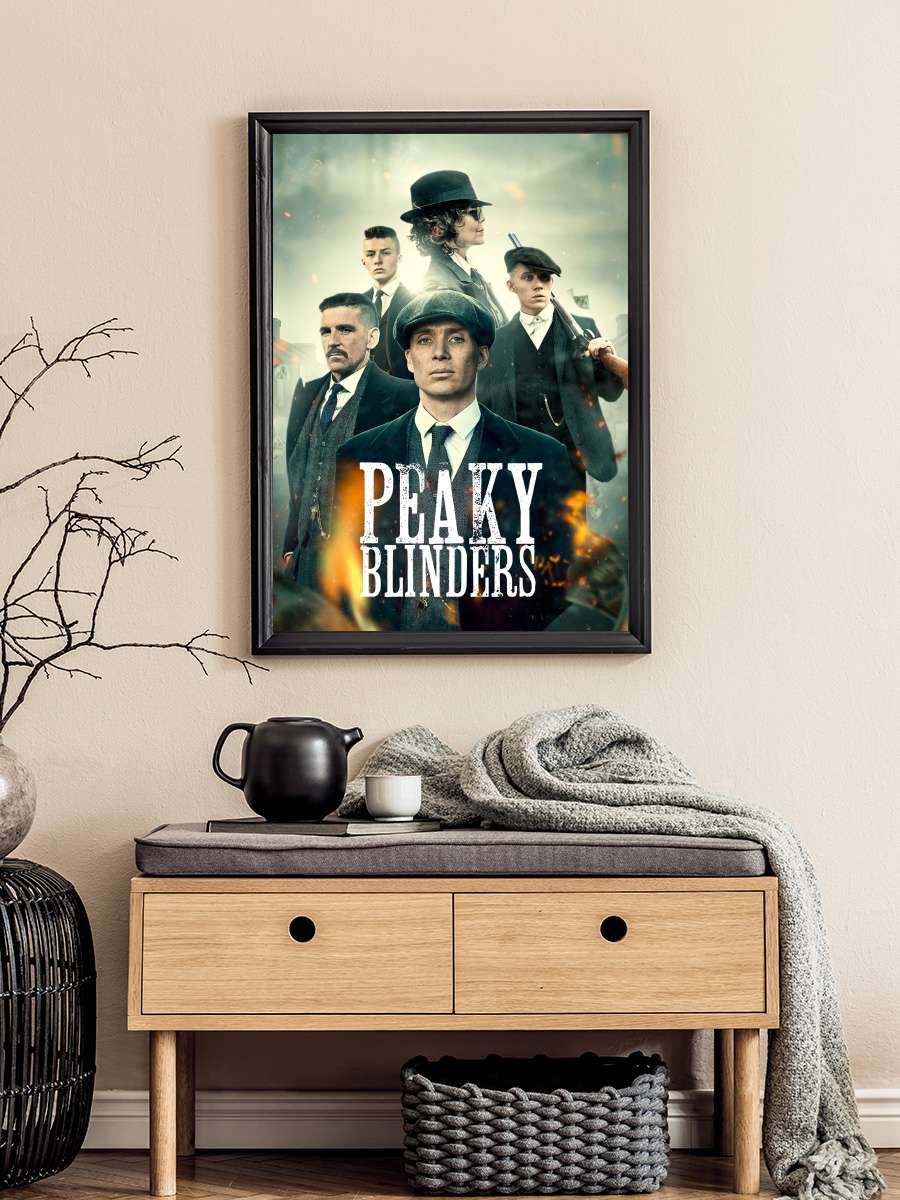 Peaky Blinders Dizi Tablo Siyah Çerçeveli Dizi Poster Duvar Tablo