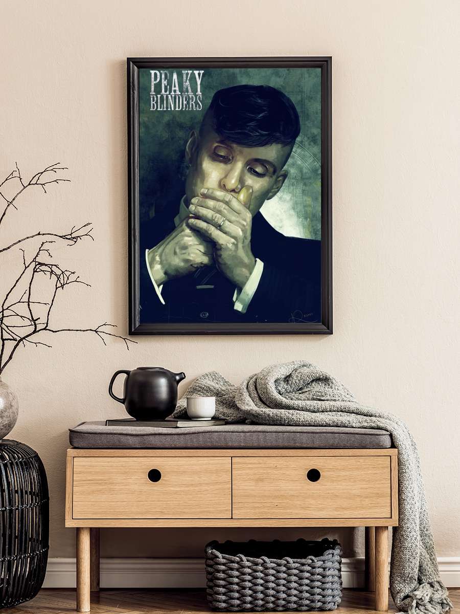 Peaky Blinders Dizi Tablo Siyah Çerçeveli Dizi Poster Duvar Tablo