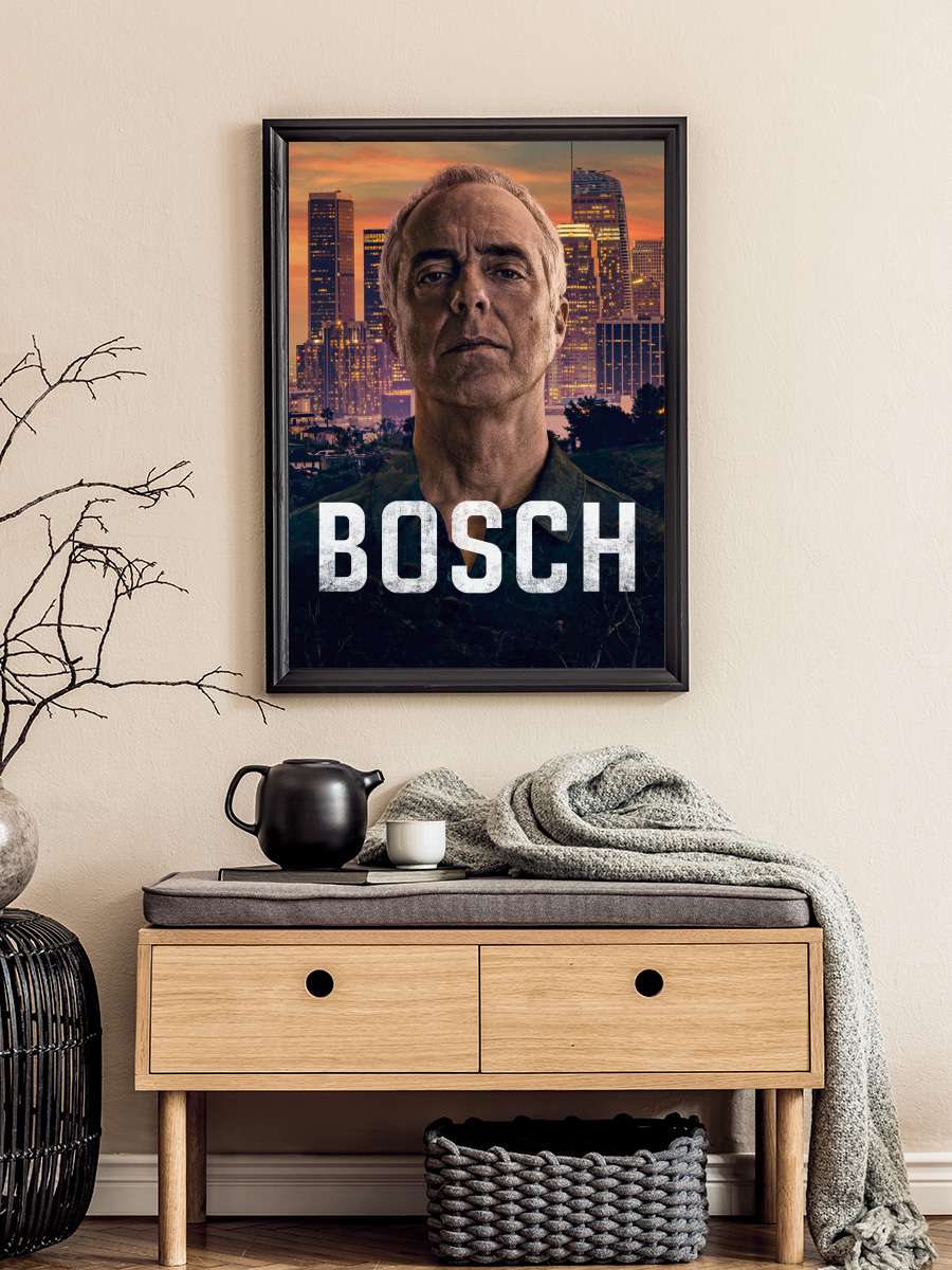 Bosch Dizi Tablo Siyah Çerçeveli Dizi Poster Duvar Tablo